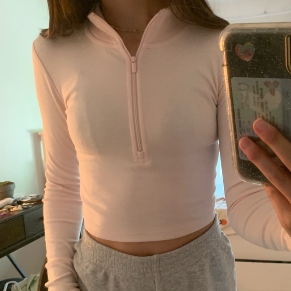 light pink sunday best quarter zip - Picture 3 of 3